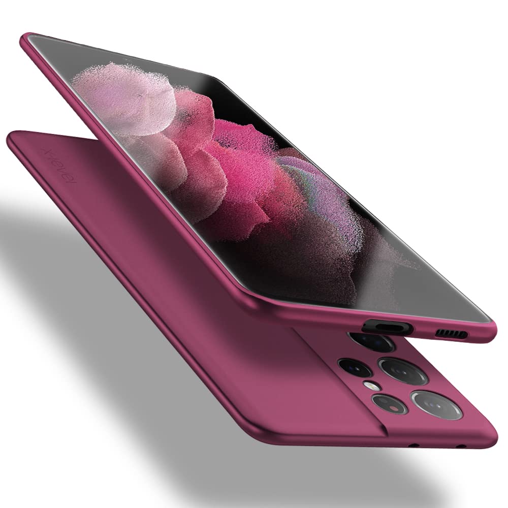X-level Samsung Galaxy S21 Ultra Case Slim Fit Soft TPU Super Ultra-Thin [Guardian Series] S21 Ultra Phone Back Cover Light Protective Matte Finish Coating Case Compatible Samsung S21 Ultra