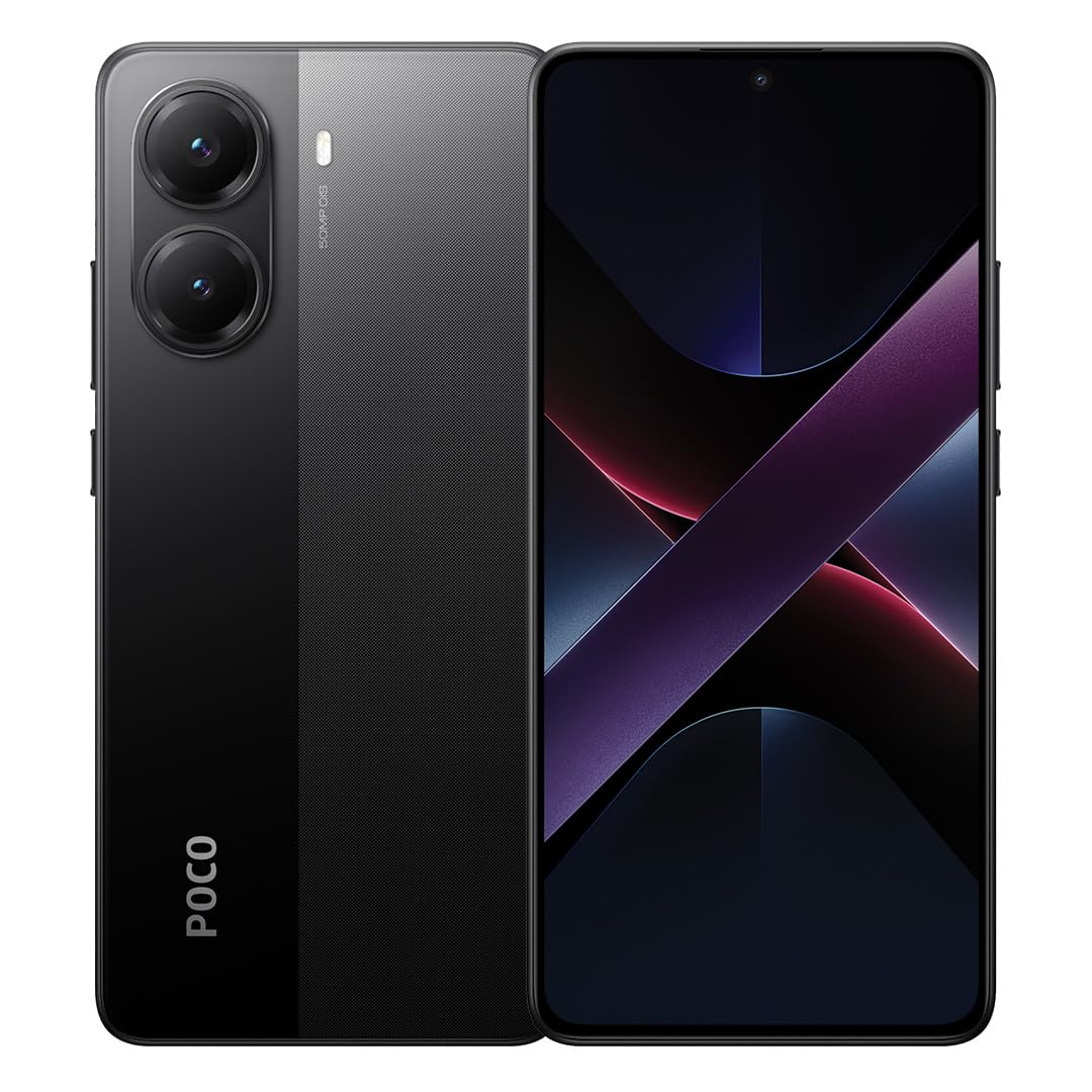 POCO X7 Pro Black 12GB RAM 512GB 5G Mobile | Mediatek Dimensity 8400-Ultra | 1.5K 120Hz AMOLED curved display | 50MP main camera with OIS | IP68 | 6000mah battery with 90w Hypercharge