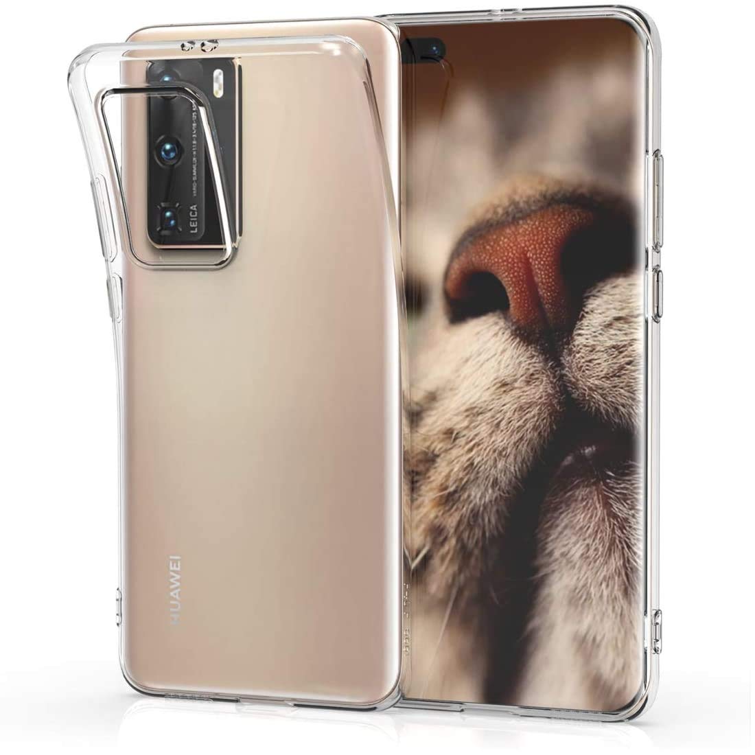 جراب Vultic Huawei P40 Pro - غطاء خلفي شفاف واقٍ ناعم ونحيف من مادة TPU [شفاف للغاية] لهاتف Huawei P40 Pro (شفاف)