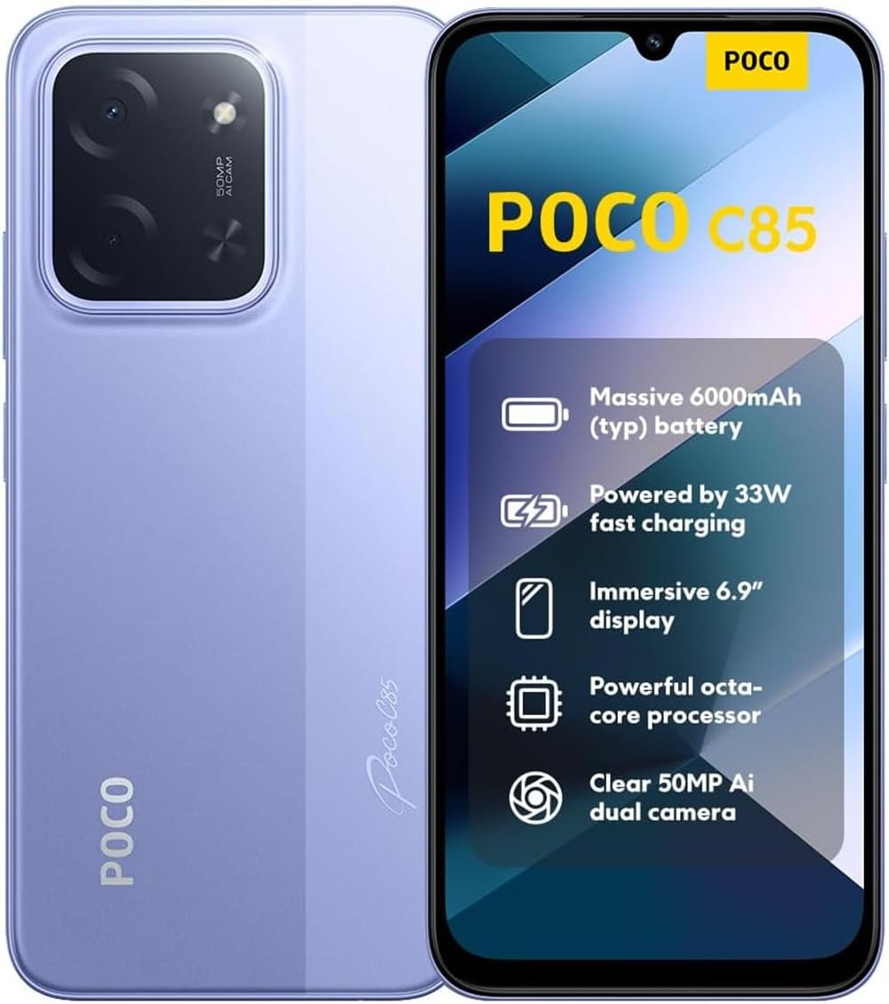 POCO C85 أرجواني 8 جيجابايت رام 256 جيجابايت روم