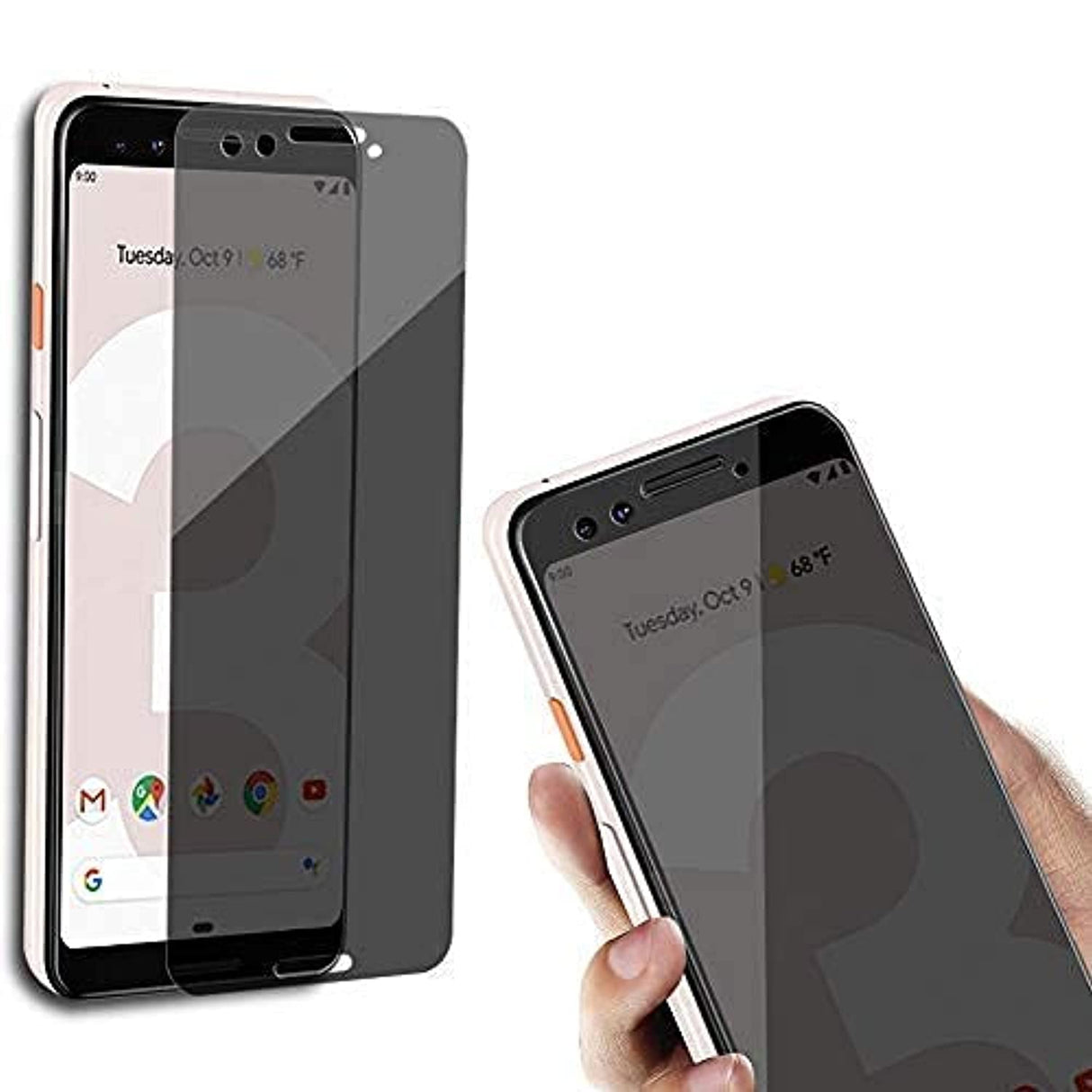 xQuad Google Pixel 3 Tempered Glass Screen Protector. xQuad with 9H Hardness Protector Film [HD Clear] [Anti-Scratch] [Anti-Bubble] [Case Friendly] Compatible Google Pixel 3 (Pixel 3, Clear)