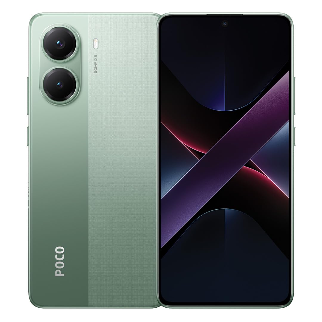 POCO X7 Pro Green 12GB RAM 512GB 5G Mobile | Mediatek Dimensity 8400-Ultra | 1.5K 120Hz AMOLED curved display | 50MP main camera with OIS | IP68 | 5110mAh battery with 90w Hypercharge