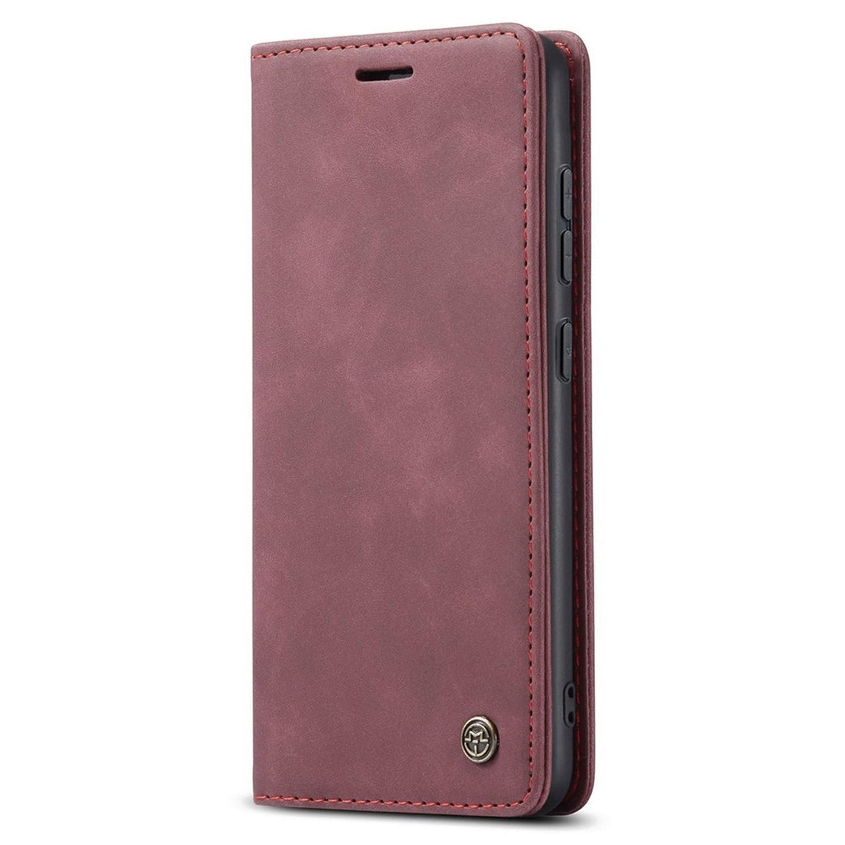 UniqCase Auto-absorbed Leather Wallet Automatic Closing Stand Case For Samsung Galaxy A51 - Red