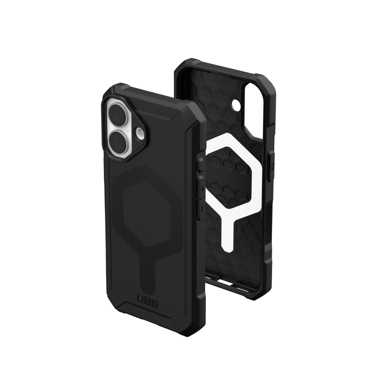 غطاء حماية UAG Essential Armor من Urban Armor Gear لجهاز iPhone 16 [تم اختباره عند السقوط حتى 16 قدمًا] متوافق مع MagSafe - أسود