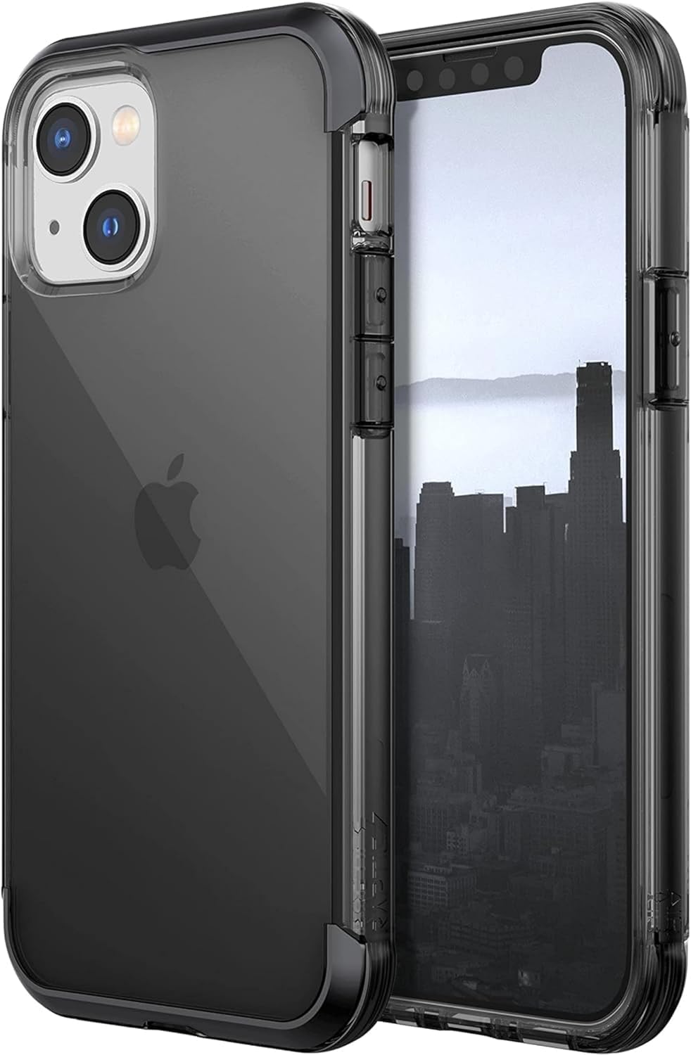 جراب X-Doria لهاتف iPhone 14 Plus - جراب Raptic Air Protector - مضاد للخدش - غطاء واقٍ مقاوم للسقوط - مقاوم للصدمات - غطاء خلفي كامل نحيف لحماية الصدمات لهاتف iPhone 14 Plus مقاس 6.7 بوصة - دخاني