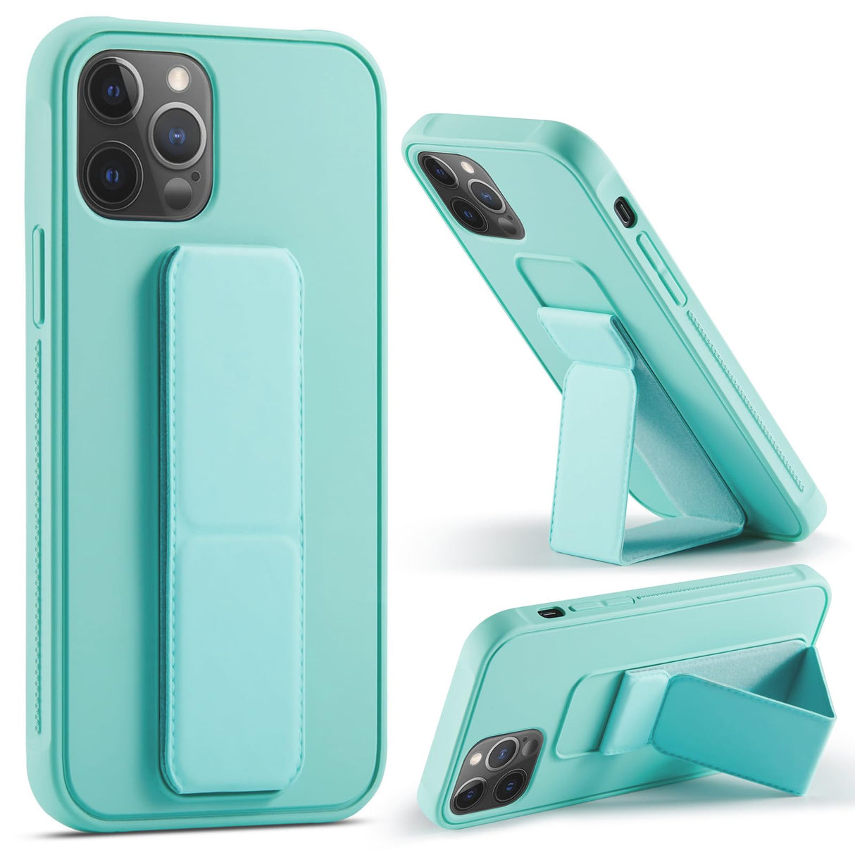 جراب Varikke iPhone 14 Pro Max، جراب متعدد الوظائف مغناطيسي عمودي وأفقي لهاتف iPhone 14 Pro Max 6.7 بوصة، جراب واقٍ نحيف لطيف بلون الحلوى لهاتف iPhone 14 Pro Max مع مسند، لون النعناع