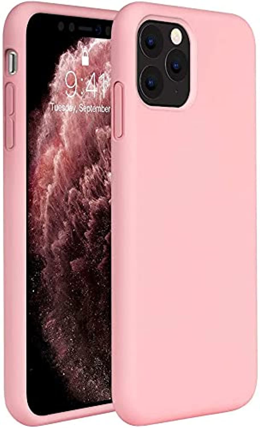 Ultra Thin Multi Color Matte Soft Silicone TPU Back Cover Phone Case For iPhone 11 Pro (PINK)