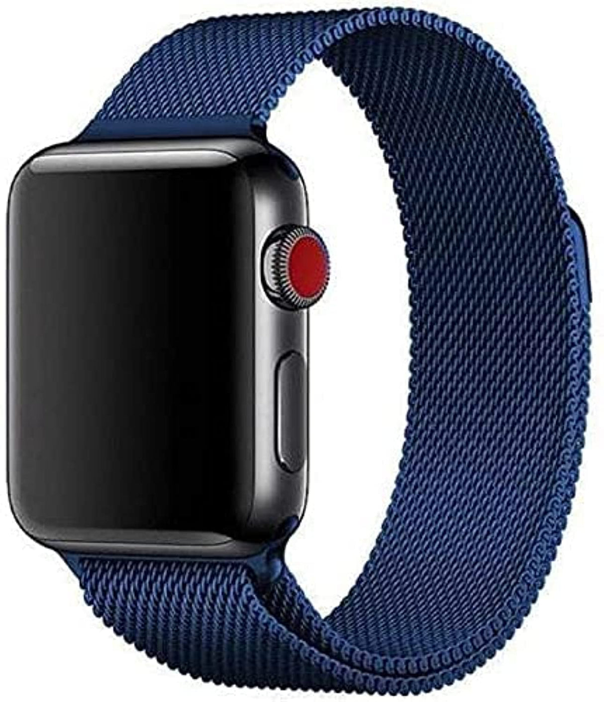 حزام ميلانو من AWH لساعة Apple Watch Band 45-38 مم، سوار بديل من سبائك الفولاذ المقاوم للصدأ لساعة iWatch Series 7/SE/6/5/4/3/2/1، متوافق مع (38/40/41 مم، أزرق)