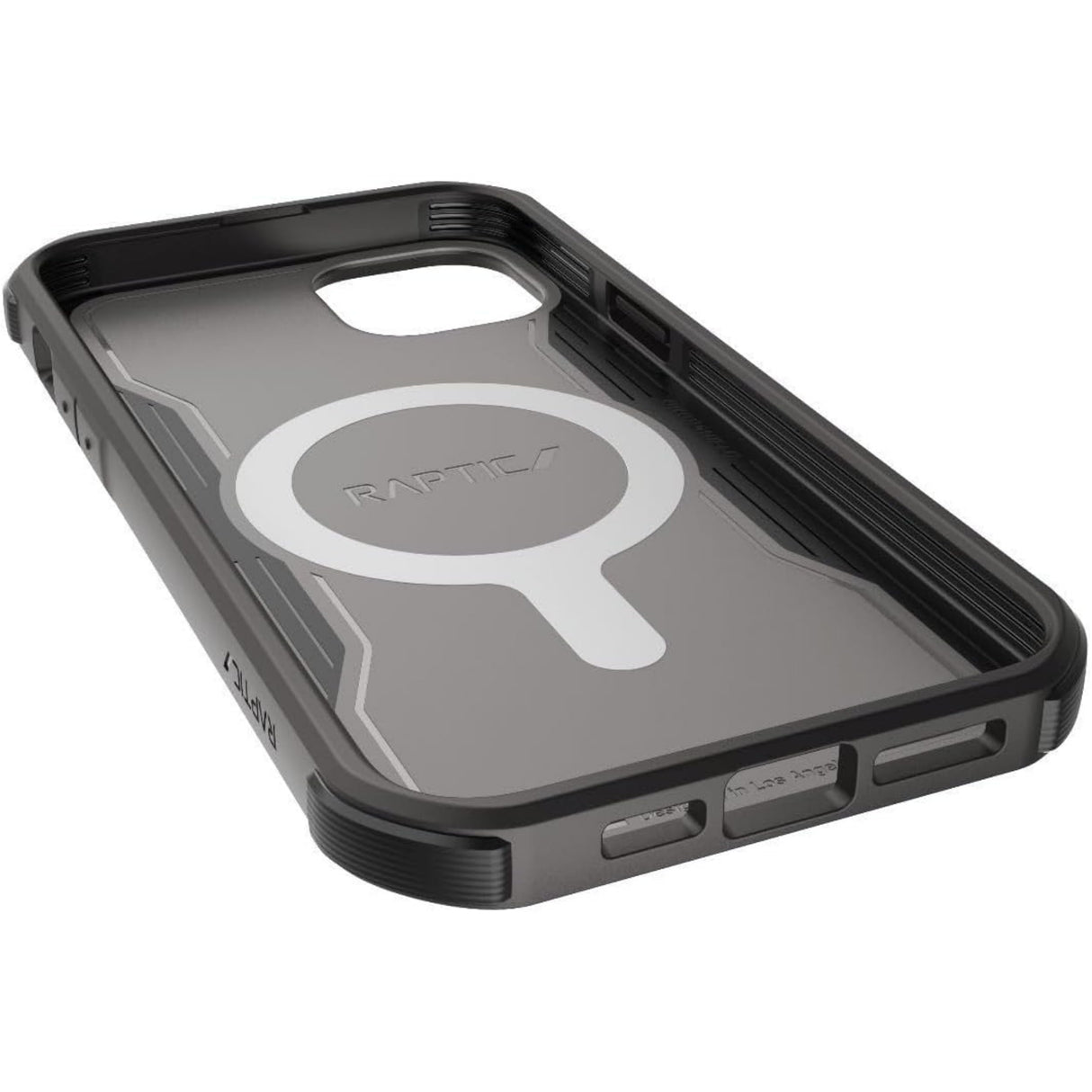 جراب X-Doria لهاتف iPhone 14 Pro Max - جراب RAPTIC Secure Magsafe - مضاد للخدش - غطاء واقٍ مقاوم للسقوط - مقاوم للصدمات - غطاء خلفي كامل ورفيع لحماية المصد لهاتف iPhone 14 Pro Max 6.7 بوصة - أسود