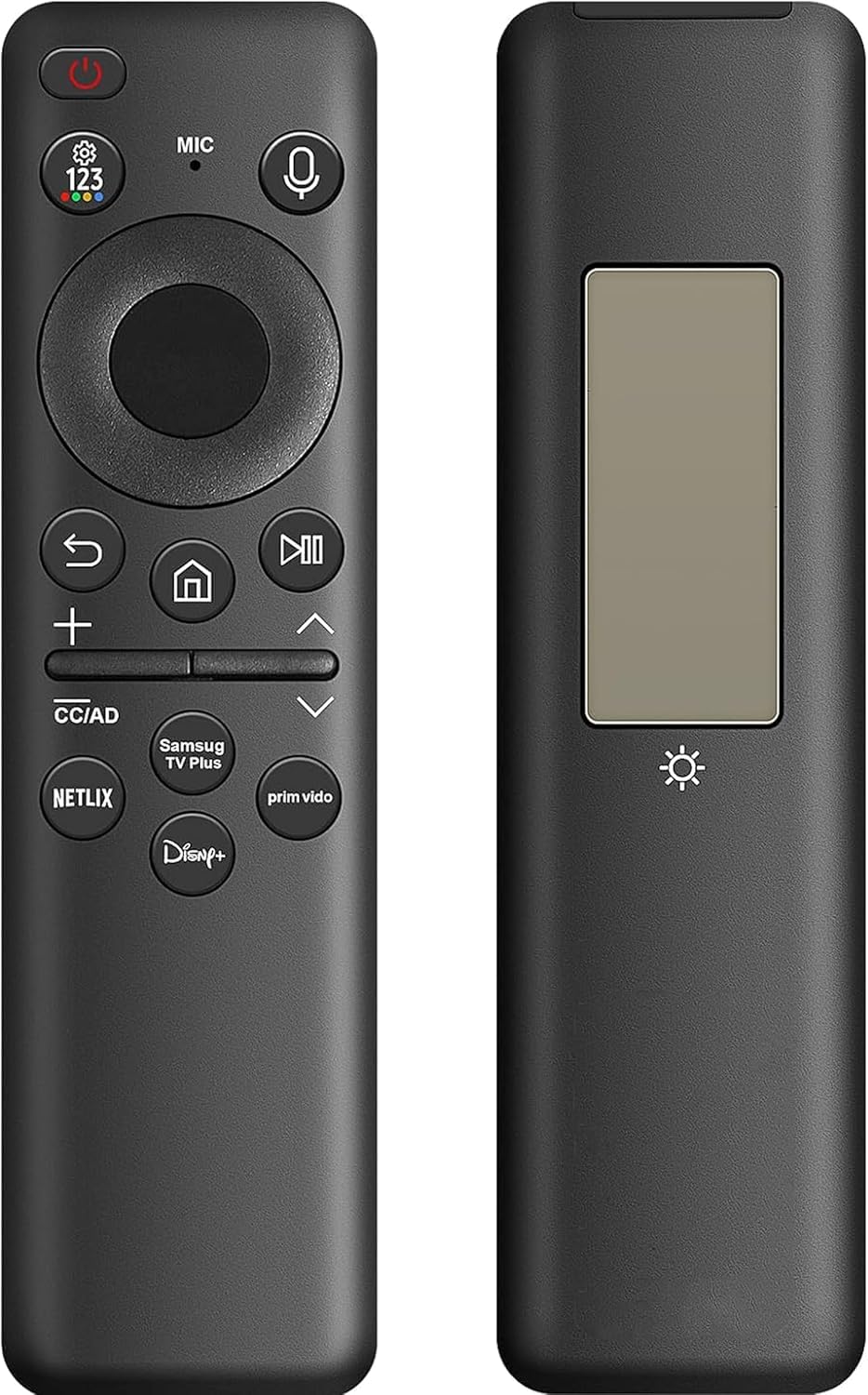 جهاز تحكم عن بعد صوتي يعمل بالطاقة الشمسية من BURAQ BN59-01432A لأجهزة تلفزيون Samsung Neo QLED Smart 8K HDR Ultra HD المزودة بخلية شمسية قابلة لإعادة الشحن