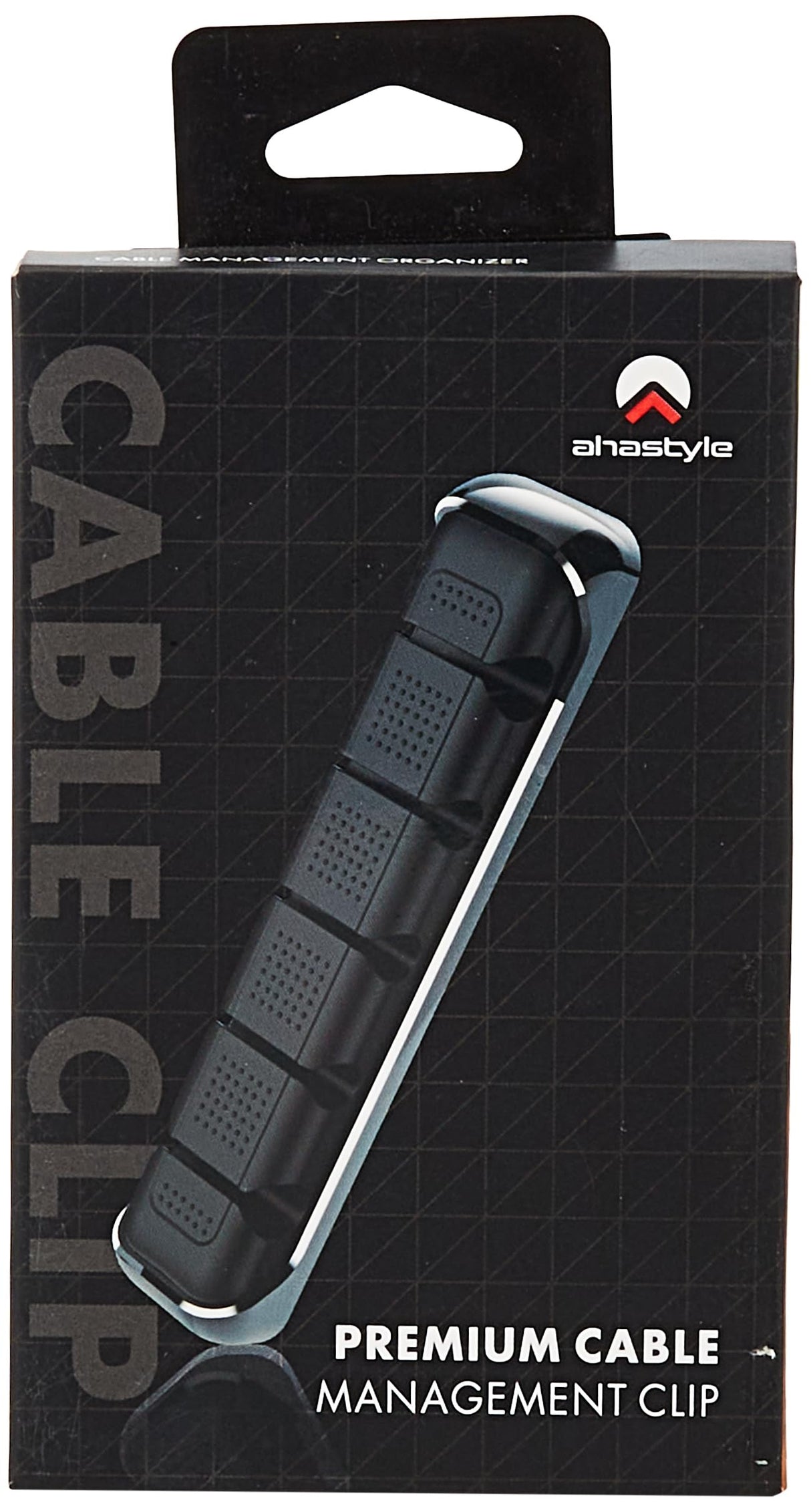 مشابك كابلات متعددة الأغراض من Ahastyle Premium Metal and Silicone - لون أسود