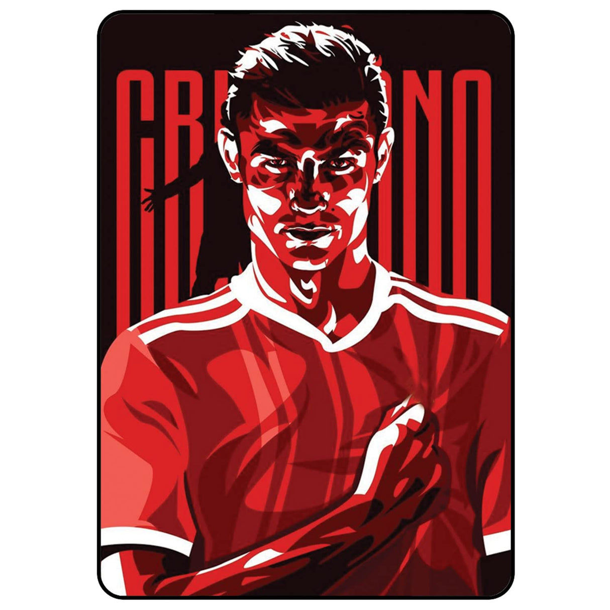 جراب Apple iPad 10.2 بوصة من الجيل السابع والثامن والتاسع، جراب 10.2 بوصة من الجيل السابع والثامن والتاسع كريستيانو رونالدو