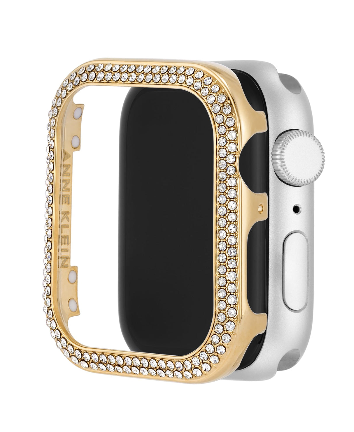 Anne Klein Premium Crystal Bumper, Compatible with Apple Watch, Seamless Fit, Easy Installation, Bumper for Apple Watch, Gold-Tone, 40mm, Elegant