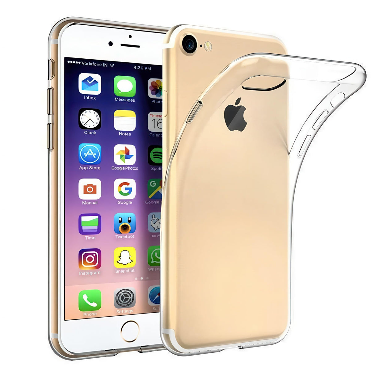 جراب Vultic iPhone 7/8 / SE 2020 - غطاء خلفي شفاف واقٍ ناعم من مادة TPU [شفاف للغاية] لهاتف Apple iPhone 8 وiPhone 7 وiPhone SE الجيل الثاني (شفاف)