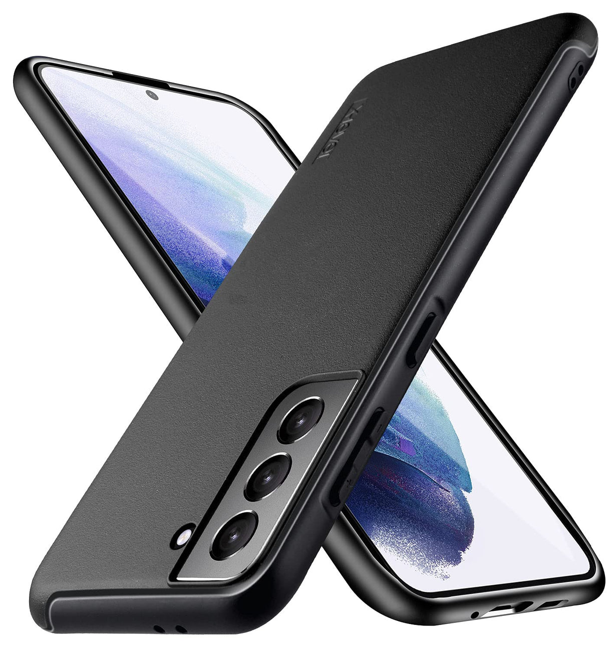 X-level Military Grade Shockproof Case Compatible with Samsung Galaxy S21, [Defender Series] Strong Protective Hard Back Silicone Edge Bumper Cover for S21 5G-Black