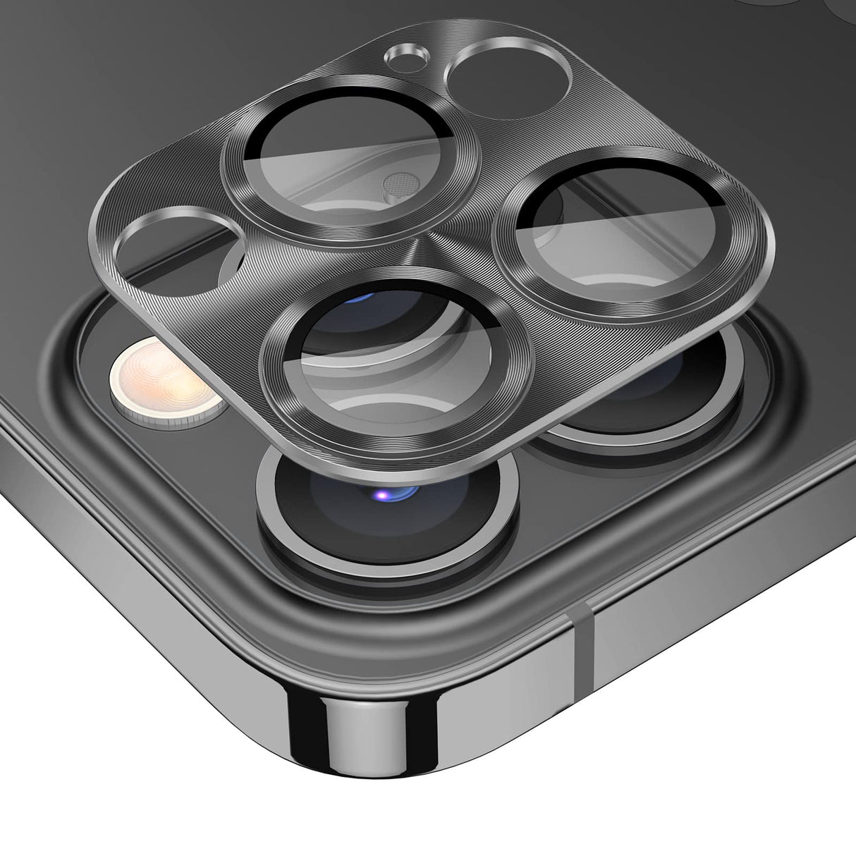 واقي عدسة كاميرا Tensea لهاتف iPhone 14 Pro/iPhone 14 Pro Max، غطاء من الزجاج المقوى من سبائك الألومنيوم، ملحقات واقي شاشة الكاميرا، مناسب للجراب لهاتف iPhone 14Pro / 14 ProMax 2022