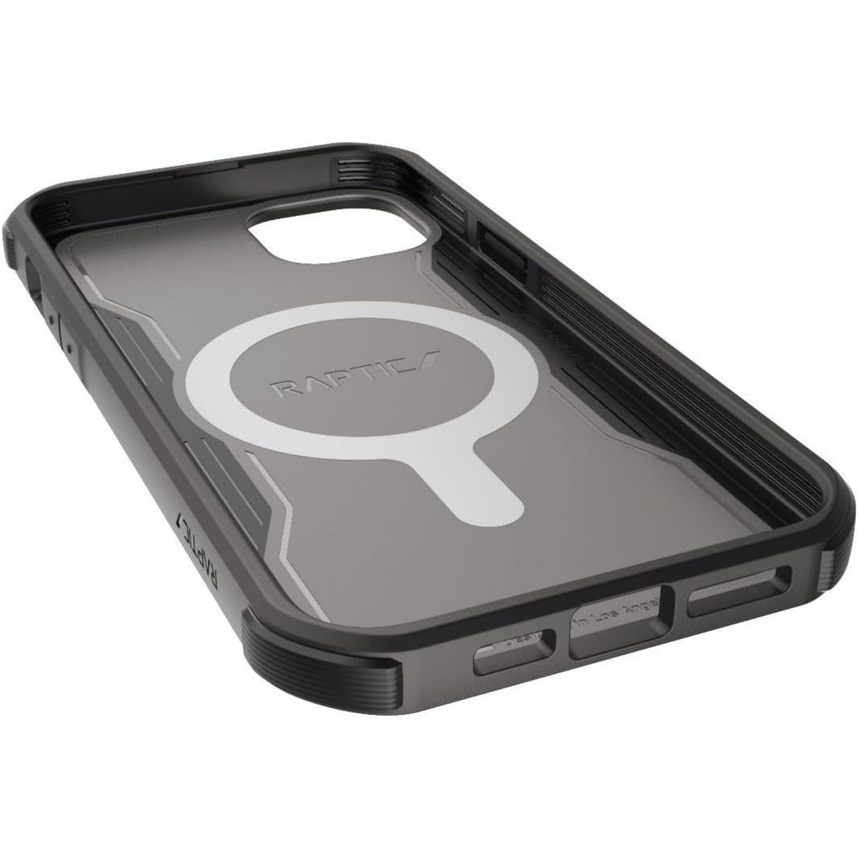 جراب X-Doria لهاتف iPhone 14 Plus - جراب RAPTIC Secure متوافق مع MagSafe - مضاد للخدش - غطاء واقٍ من السقوط - مقاوم للصدمات - غطاء خلفي كامل نحيف لحماية المصد لهاتف iPhone 14 Plus مقاس 6.7 بوصة - أسود