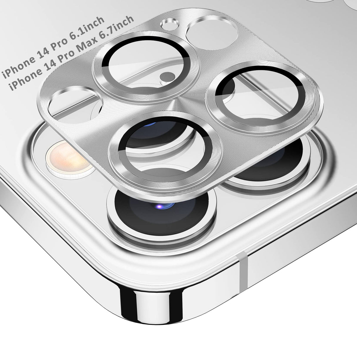 واقي عدسة كاميرا Tensea لهاتف iPhone 14 Pro/iPhone 14 Pro Max، غطاء من الزجاج المقوى من سبائك الألومنيوم، ملحقات واقي شاشة الكاميرا، مناسب للجراب لهاتف iPhone 14Pro / 14 ProMax 2022
