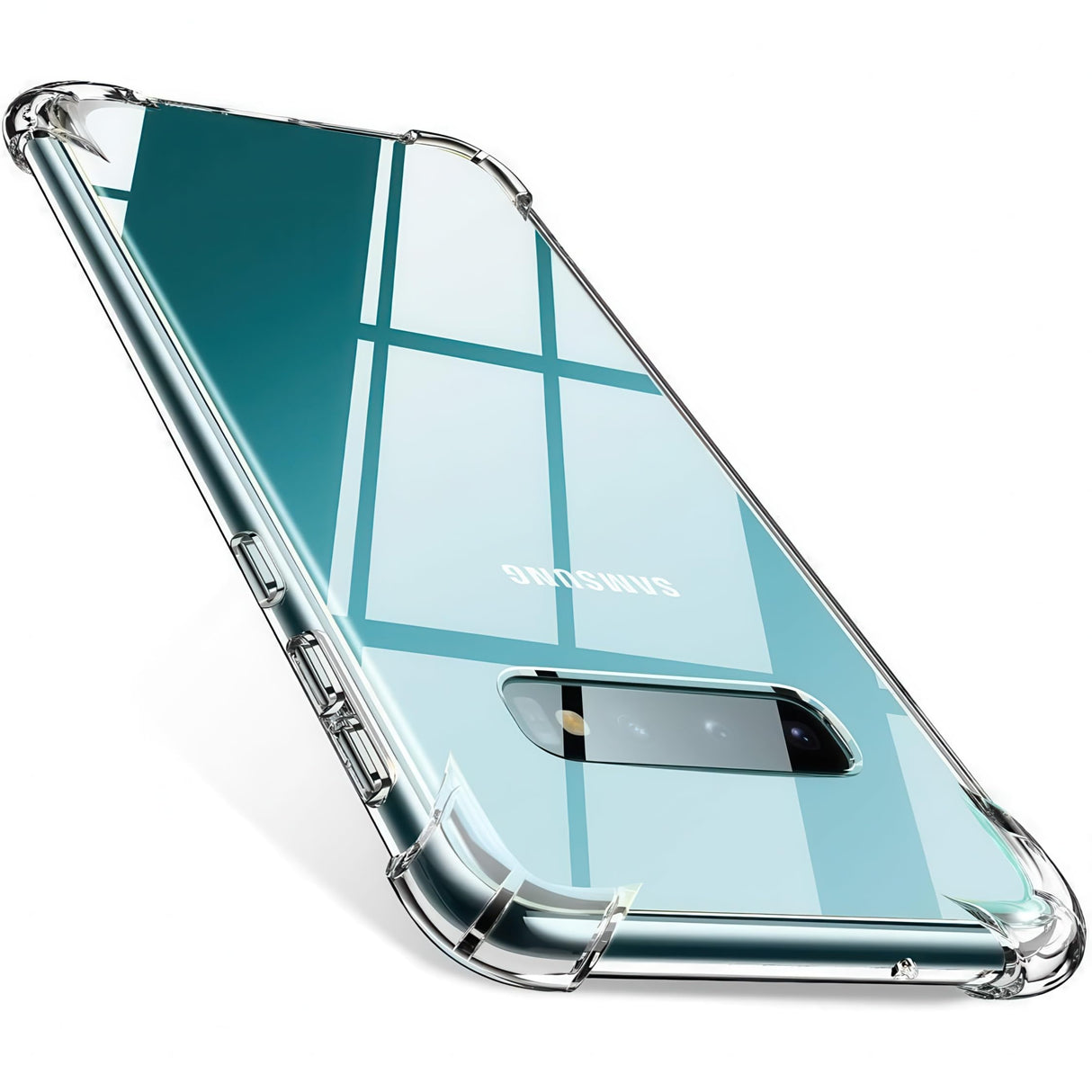 جراب Vultic Galaxy S10، وسادة امتصاص الصدمات [زوايا معززة] [مصد كريستال TPU] غطاء شفاف شفاف لهاتف Samsung Galaxy S10 (مصد شفاف)