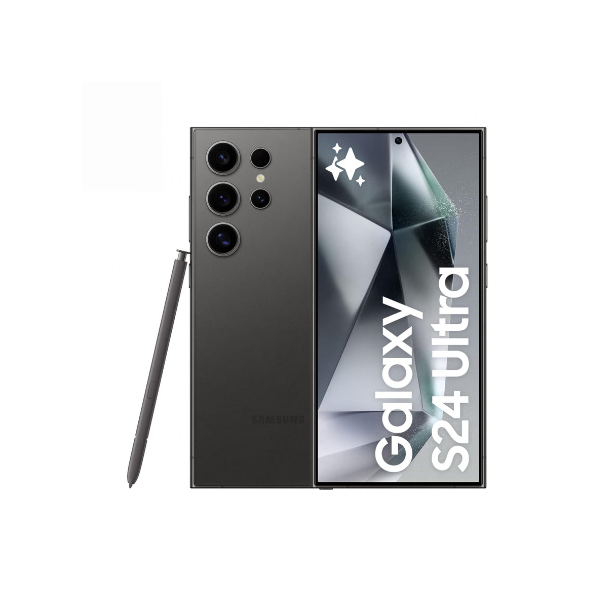 سامسونج جالاكسي إس 24 ألترا، هاتف ذكي، سعة تخزين 256 جيجابايت، أسود تيتانيوم، ذاكرة وصول عشوائي (RAM) 12 جيجابايت، هاتف ذكي يعمل بنظام أندرويد، كاميرا 200 ميجابكسل، قلم S Pen، عمر بطارية طويل (إصدار الإمارات العربية المتحدة)