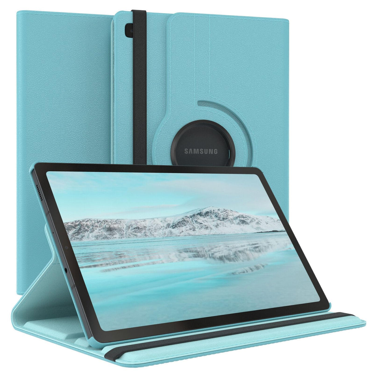 جراب Vultic الدوار لجهاز Samsung Galaxy Tab A 8.0 2019 [T290/T295/T297]، حامل 360 درجة [إيقاف/تشغيل تلقائي] غطاء ذكي من الجلد القابل للطي (أزرق فاتح)