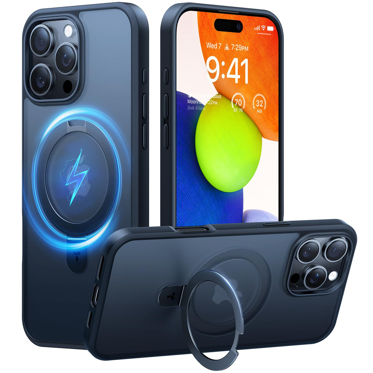 جراب TORRAS المغناطيسي لهاتف iPhone 16 Pro، [تم اختباره ضد السقوط بدرجة عسكرية] [متوافق مع MagSafe] جراب شفاف رفيع بحافة ناعمة لهاتف iPhone 16 Pro، أسود