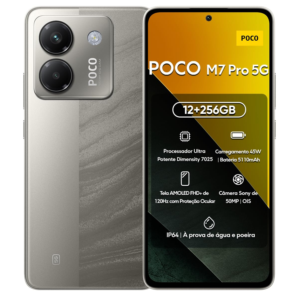POCO M7 Pro 5G Silver 12GB RAM 256GB ROM