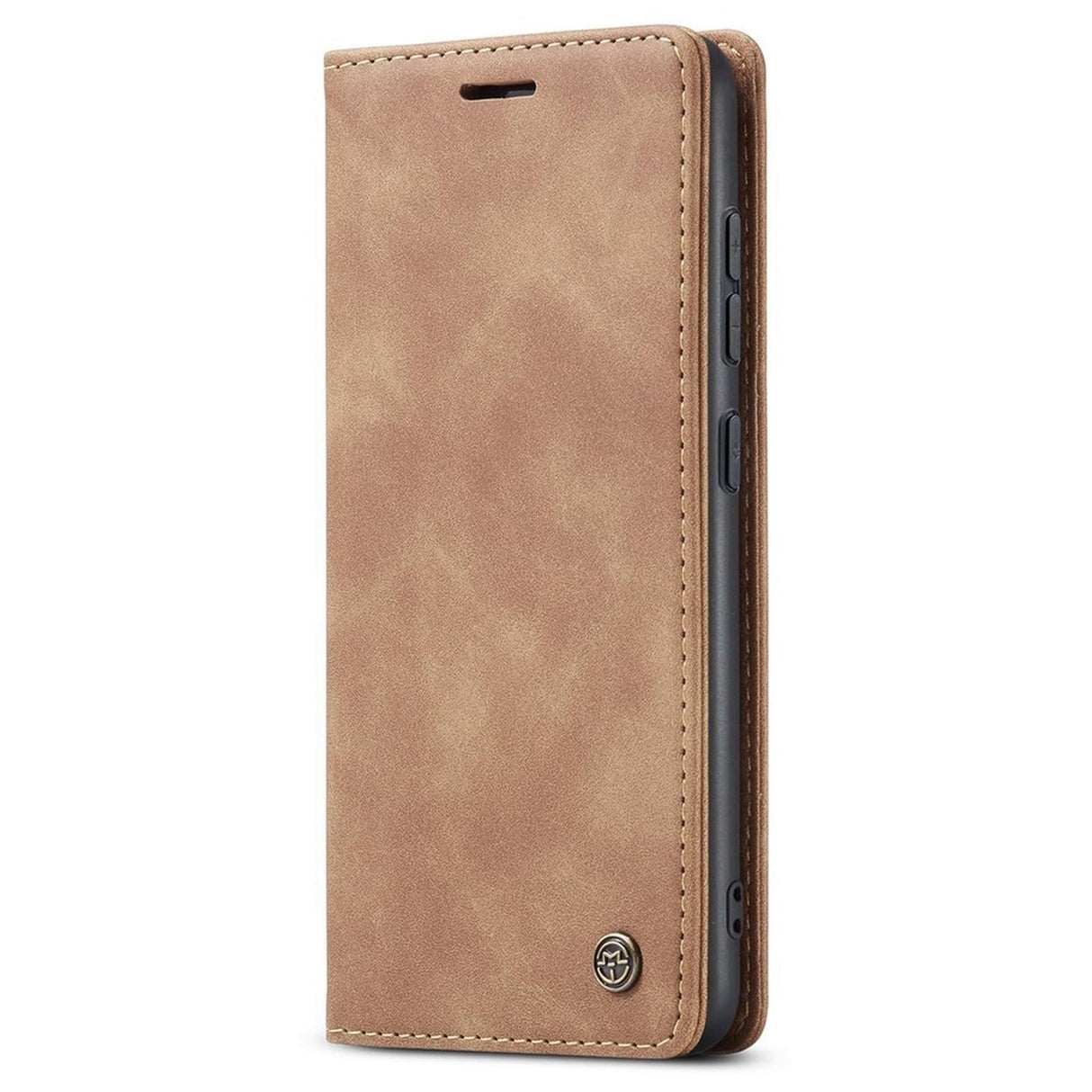 UniqCase Auto-absorbed Leather Wallet Automatic Closing Stand Case For Samsung Galaxy A51 - Brown