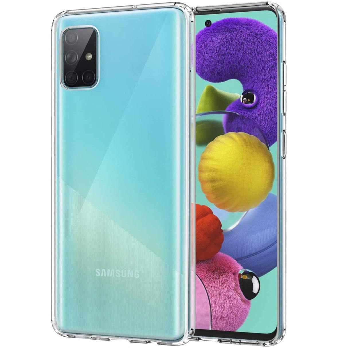 جراب Vultic Galaxy A51 - غطاء خلفي شفاف واقٍ ناعم ونحيف من مادة TPU [شفاف للغاية] لهاتف Samsung Galaxy A51 (شفاف)