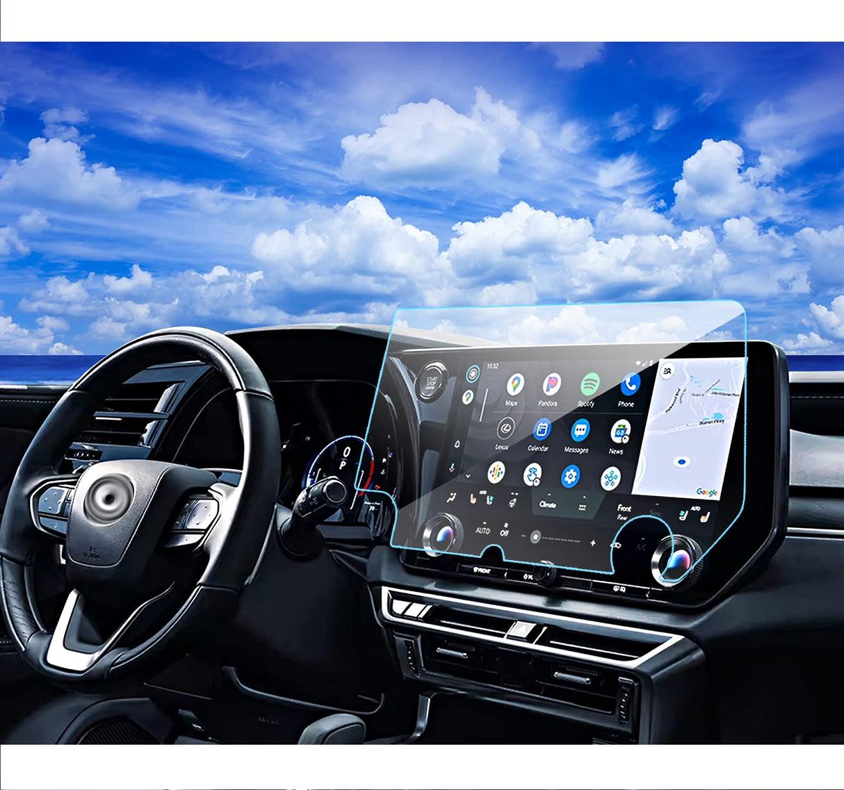 XXCIWP 2025 2024 2023 Lexus RX350h Screen Protector for 2024 Lexus TX 2023 Lexus RX 350 RX350H 14Inch Tempered Glass Protector Film 2023 Lexus RX 350 Accessories