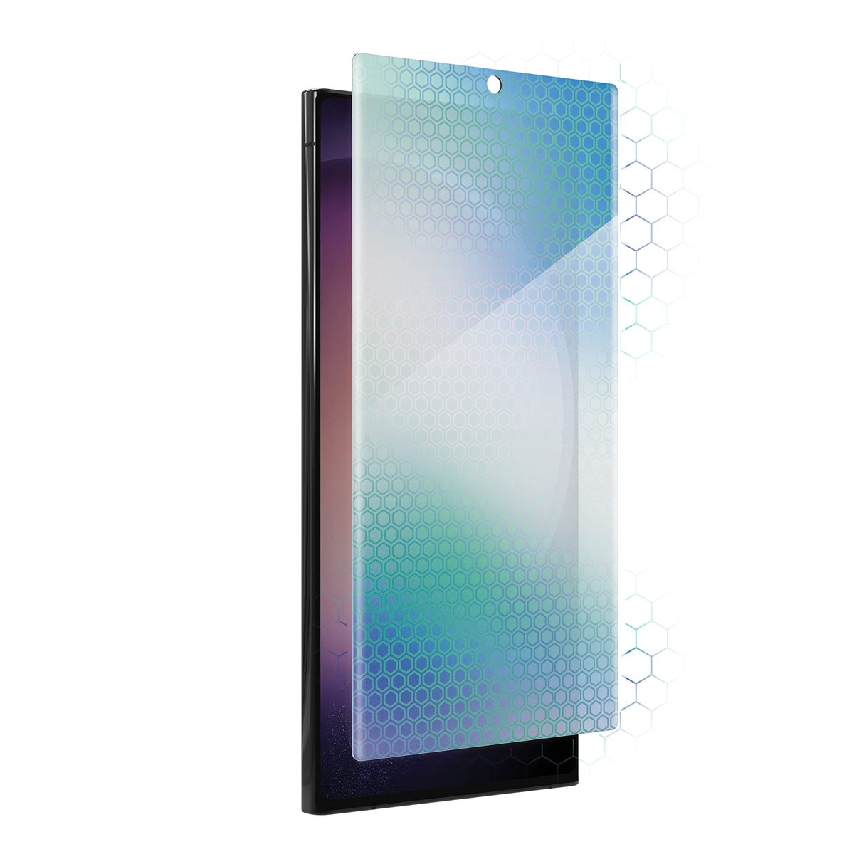 واقي شاشة ZAGG InvisibleShield Fusion XTR2 Eco Curve + ضمان إصلاح الشاشة لهاتف Samsung Galaxy S23 Ultra، سهل التركيب، مضاد للضوء الأزرق، متوافق مع ماسح بصمة الإصبع الحيوي