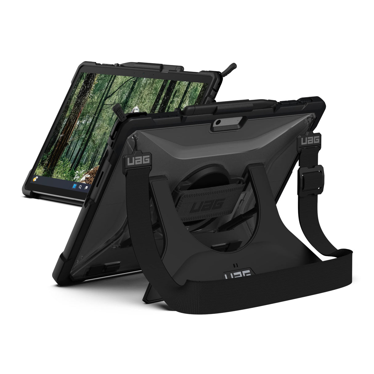 UAG Designed for Microsoft Surface Pro 9 Plasma Ice, Lightweight Rugged Protective Cover with Multi-angle Built-in Kickstand, Pen Holder, Hand & Shoulder Strap by URBAN ARMOR GEAR