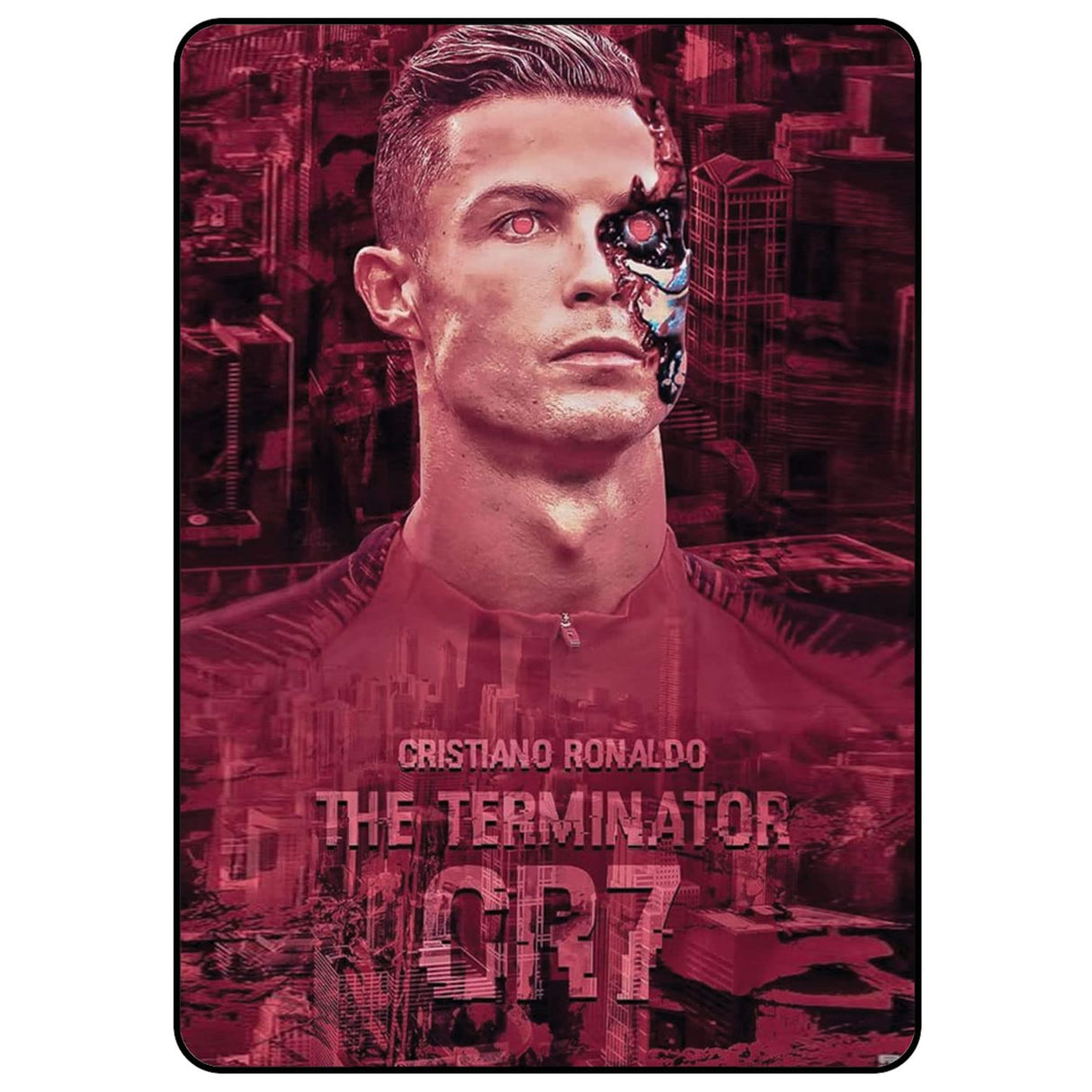 جراب Apple iPad 10.2 بوصة من الجيل السابع والثامن والتاسع، جراب 10.2 بوصة من الجيل السابع والثامن والتاسع كريستيانو رونالدو المدمر CR7