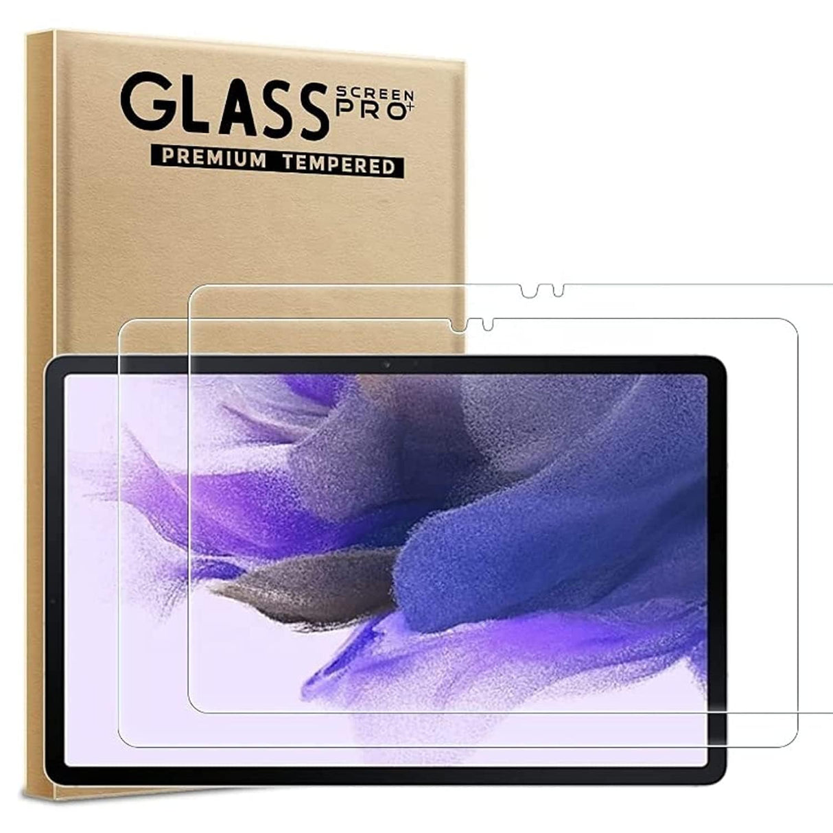 واقي شاشة AWH، قطعتان، لجهاز Galaxy Tab S8/ S8 Plus/ S8 Ultra، مصنوع من الزجاج المقوى لحماية الشاشة (Tab S8 Plus)