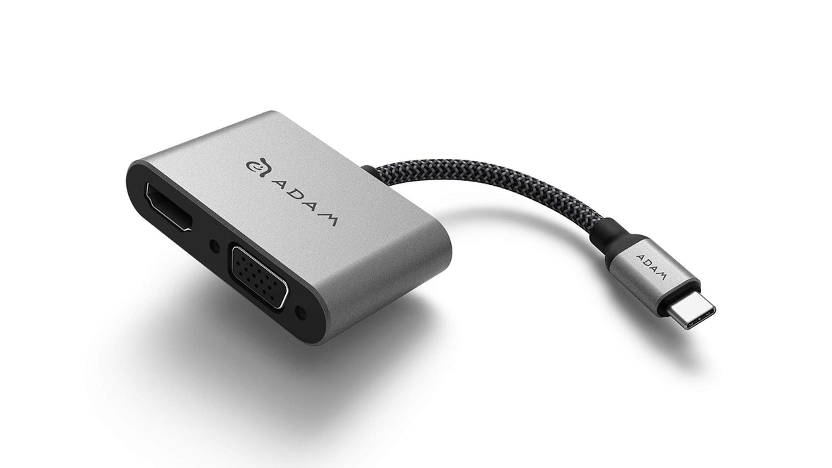 Adam Elements Hub USB Type C إلى VGA / HDMI