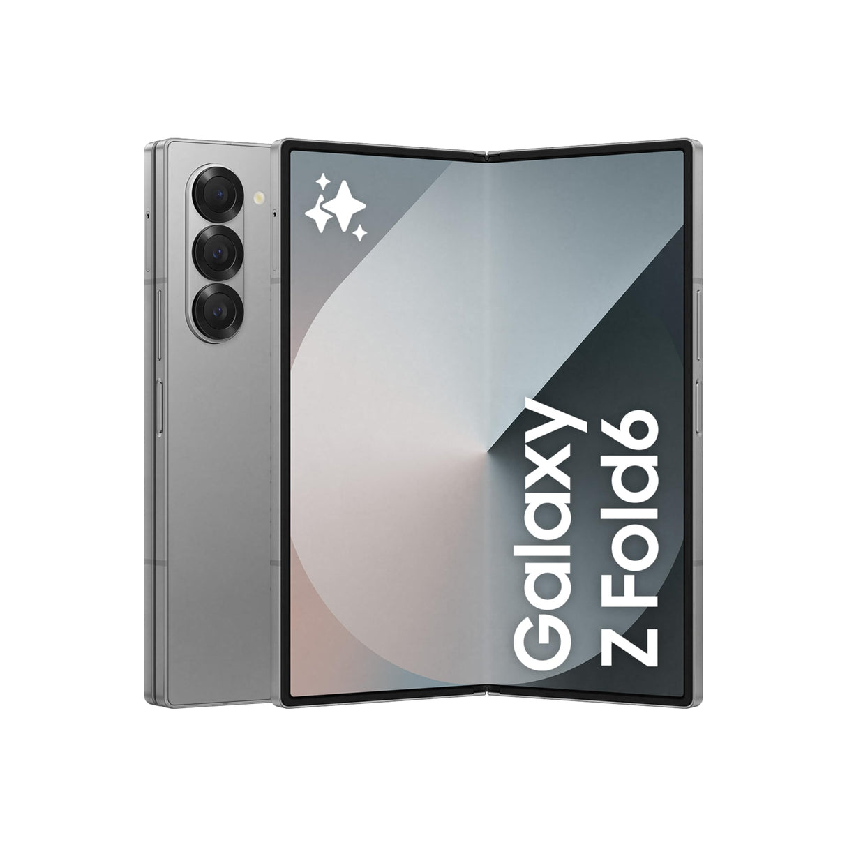 سامسونج جالكسي زد فولد 6، ذاكرة وصول عشوائي (RAM) سعة 12 جيجابايت، سعة تخزين 256 جيجابايت، لون فضي، شاشة كبيرة، ضمان البائع لمدة عام (الإصدار الدولي)