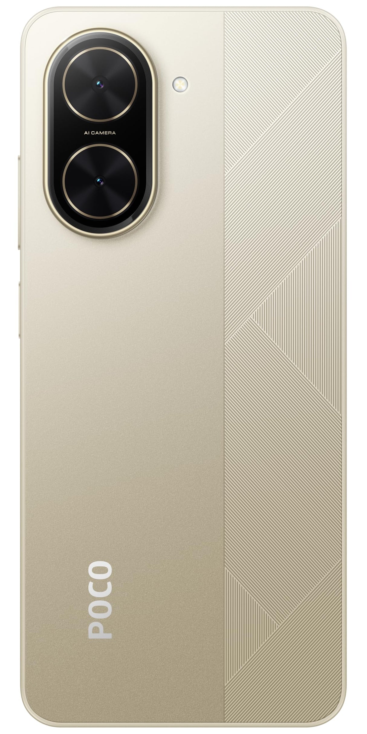 هاتف POCO C71 ذهبي بذاكرة وصول عشوائي (RAM) سعة 3 جيجابايت وذاكرة قراءة فقط (ROM) سعة 64 جيجابايت | شاشة عالية الدقة (HD+) مقاس 6.88 بوصة ومعدل تحديث 120 هرتز | كاميرا بدقة 32 ميجابكسل | بطارية بسعة 5200 مللي أمبير في الساعة