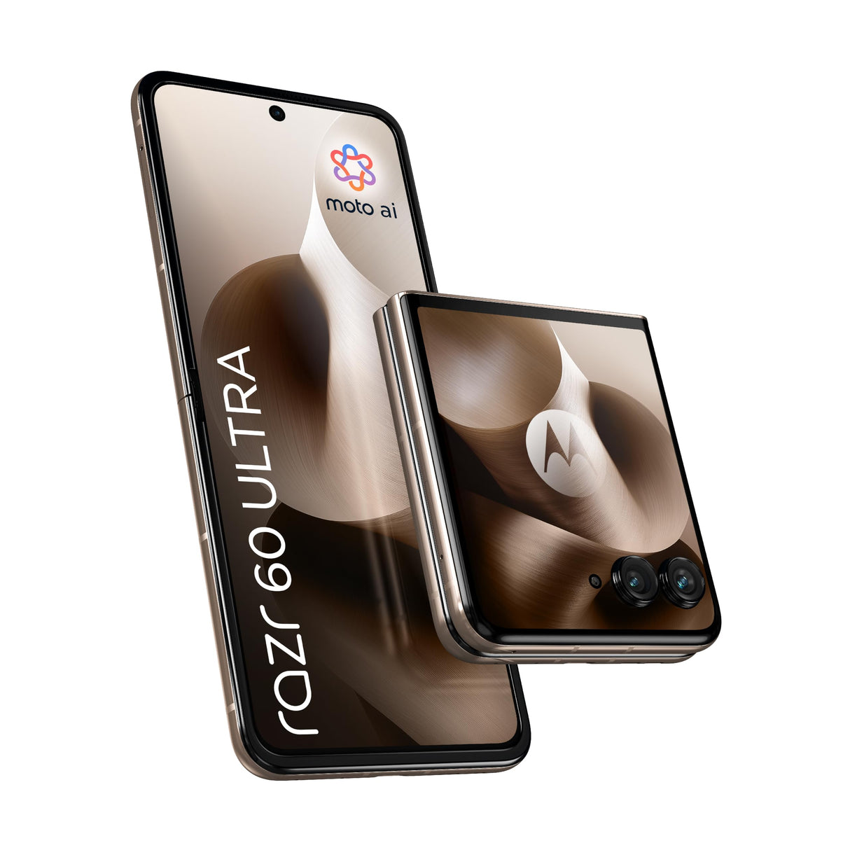 موتورولا رازر 60 ألترا 5G، ذاكرة وصول عشوائي (RAM) بسعة 16 جيجابايت + 16 جيجابايت، ذاكرة تخزين داخلية بسعة 512 جيجابايت، معالج سنابدراجون 8 إيليت، شاشة OLED مقاس 7.0 بوصة + 4.0 بوصة، مفصل من التيتانيوم، توربو باور 68 واط، لون بانتون ماونتن تريل