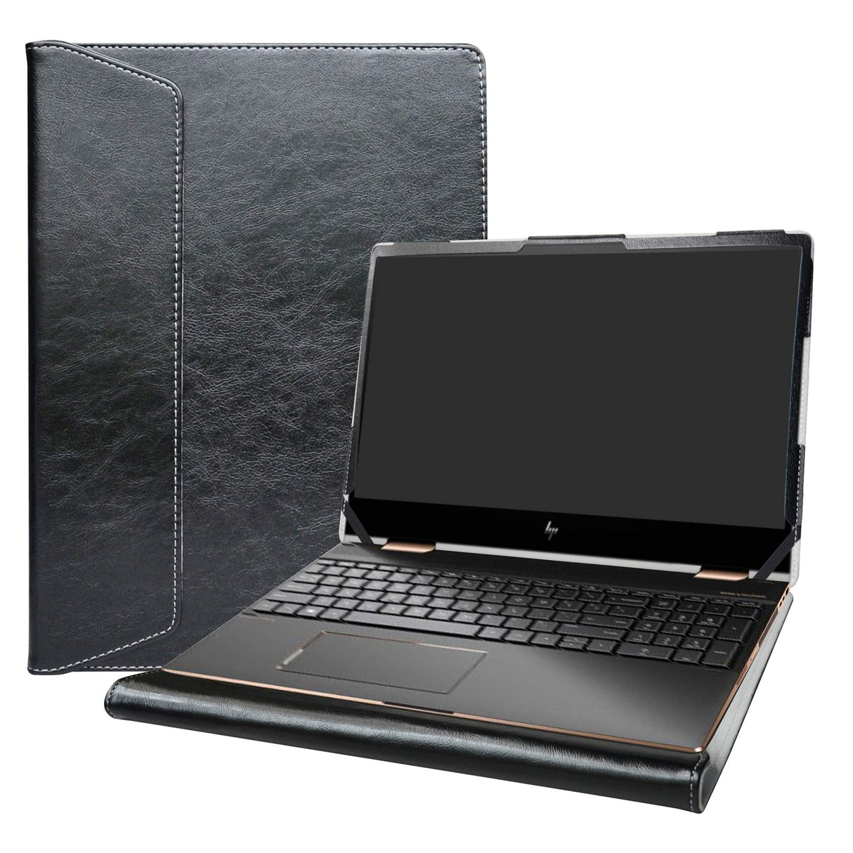 جراب حماية Alapmk لجهاز Lenovo ThinkPad E16 Gen 2 مقاس 16 بوصة وجهاز HP Envy x360 مقاس 15 15M-dsXXXX 15M-drXXXX/جهاز كمبيوتر محمول HP Chromebook 15 15-deXXXX مقاس 15.6 بوصة [غير مناسب لجهاز Envy X360 15-cnXXXX 15-apXXX]، أسود
